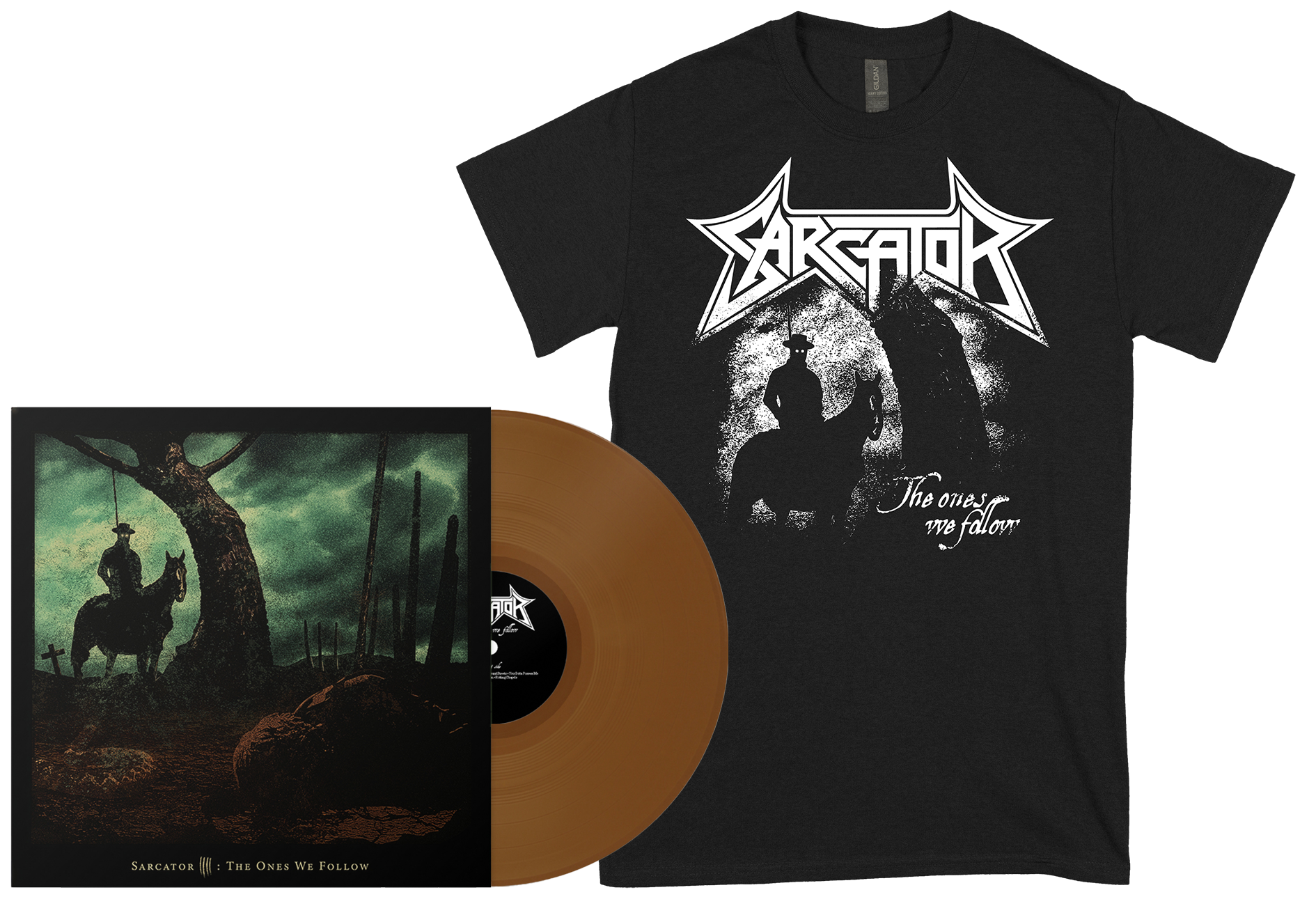 SARCATOR - The Ones We Follow LP + T-shirt BUNDLE (PRE-ORDER)