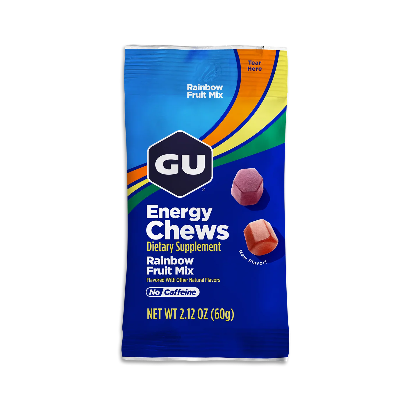 GU Energy Chews - Rainbow Fruit Mix, 16 pieces - 2
