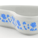 Heart-Shaped Tre Ess Bowl with Blue Flower Decor 10 cm (Arabia 1970s)  [Sample Images]