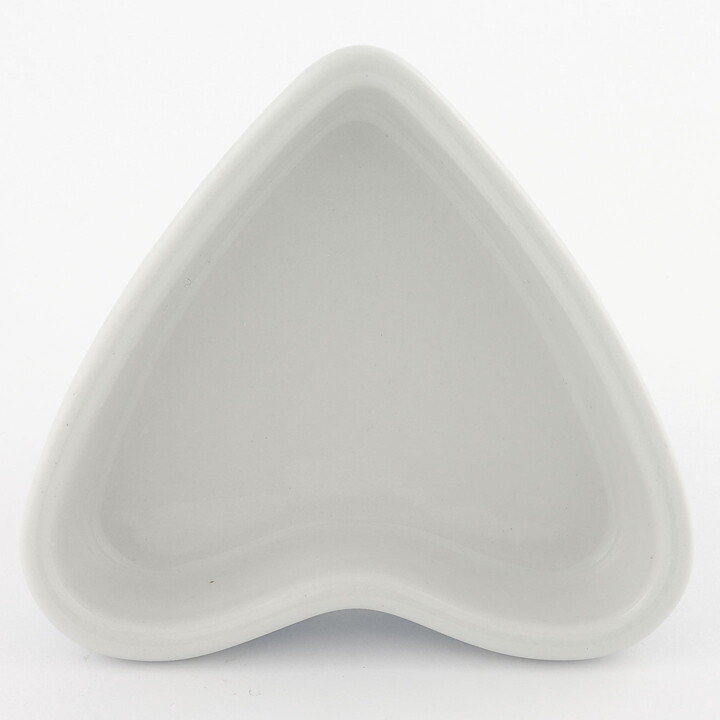 Heart-Shaped Tre Ess Bowl with Blue Flower Decor 10 cm (Arabia 1970s)  [Sample Images]