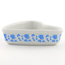Heart-Shaped Tre Ess Bowl with Blue Flower Decor 10 cm (Arabia 1970s)  [Sample Images]