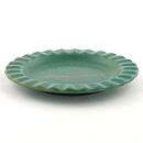 アラビア社  緑色の丸皿  シルバーの装飾  特注品  12cm  1953年