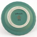 Special-Commission Green Dish with Silver Decor 12 cm (Arabia 1953)