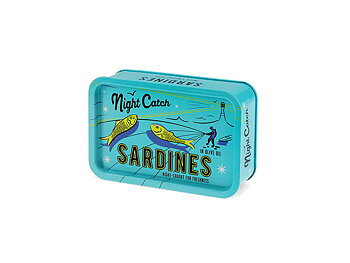 Plåtask liten Retro Sardines