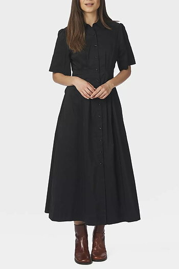 Neo Noir -  Baia Poplin Dress Black