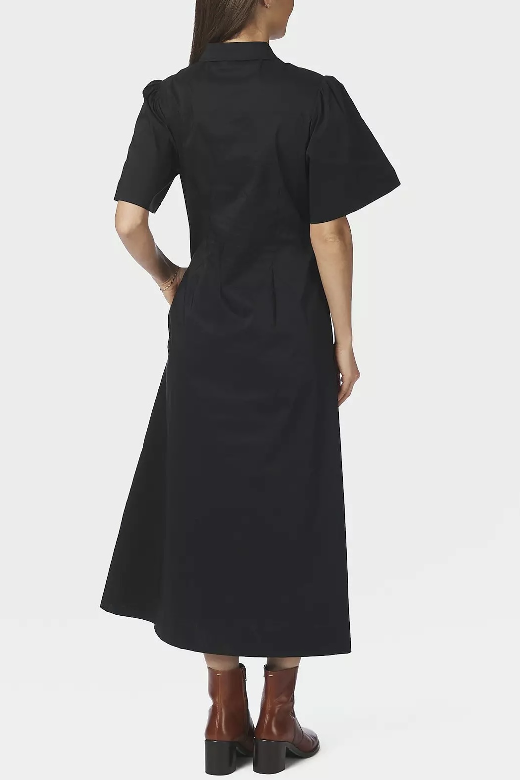 Neo Noir -  Baia Poplin Dress Black - 2