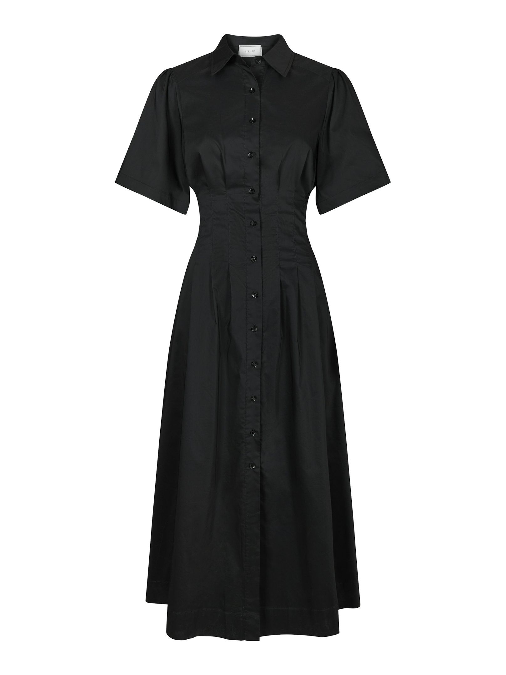 Neo Noir -  Baia Poplin Dress Black - 4