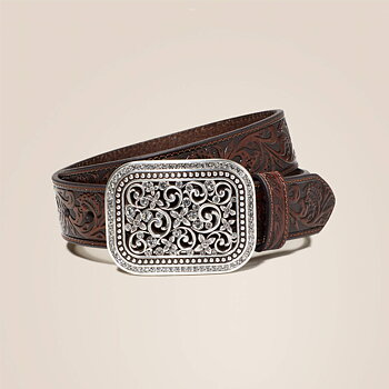 Ariat rhinestone buckle bälte 