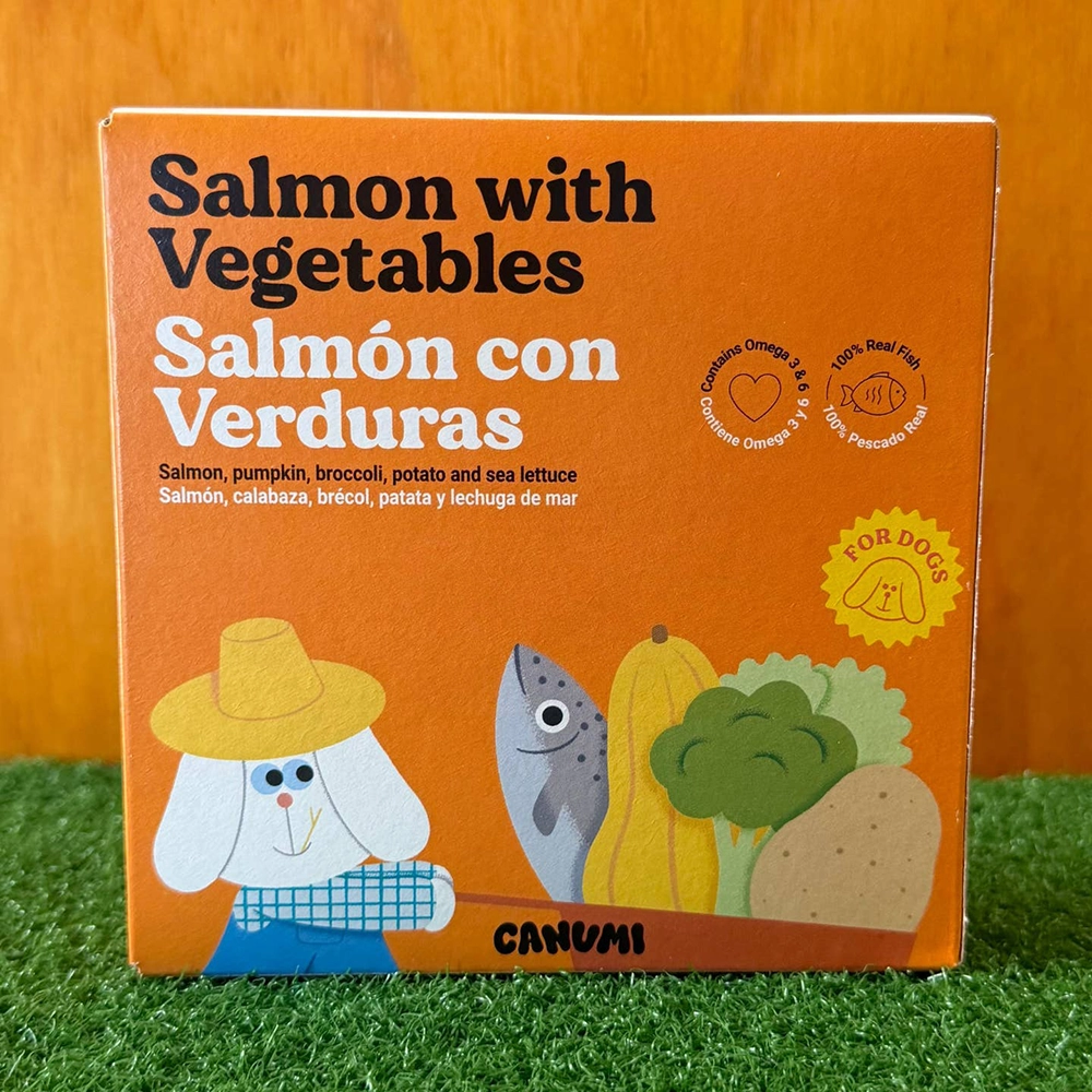 Canumi salmon with vegetables