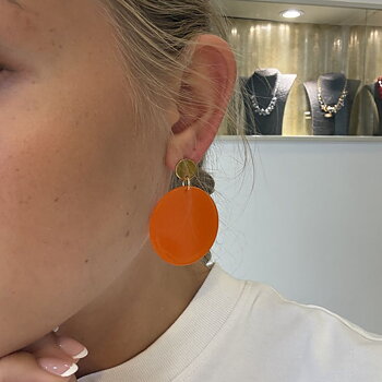 IAMLUND Prick Orange örhängen guld