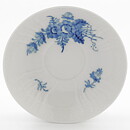 Royal Copenhagen (Blå Blomst 20th Century) Coffee Cup Saucer with Blue Flower Decor 13 cm #1549  [Sample Images]  [Free Shipping]