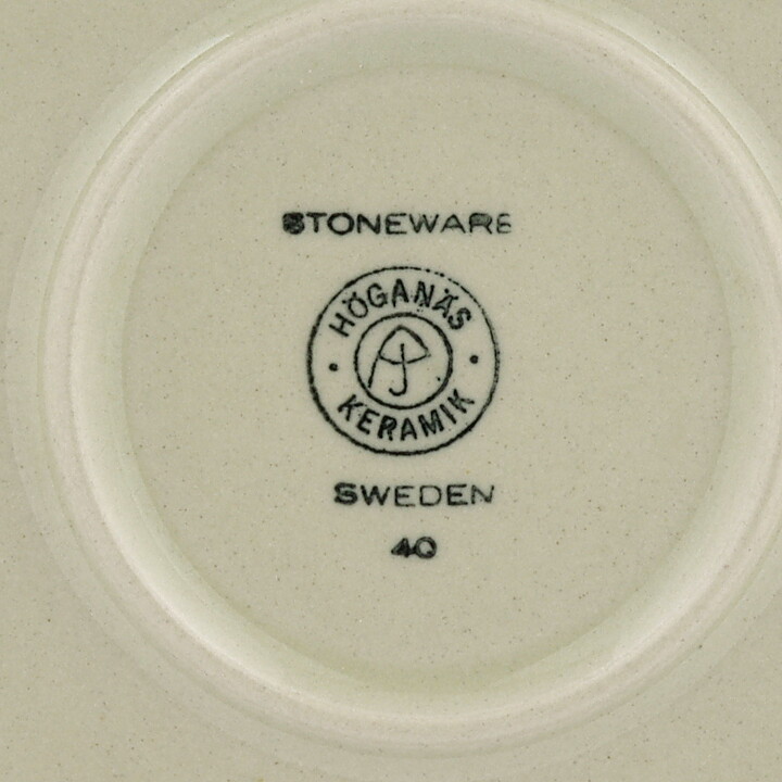 Hertha Bengtsson (Randa Banda 1965) Teacup Saucer 16 cm with Orange/Black Decor  [Sample Images]  [Free Shipping] 