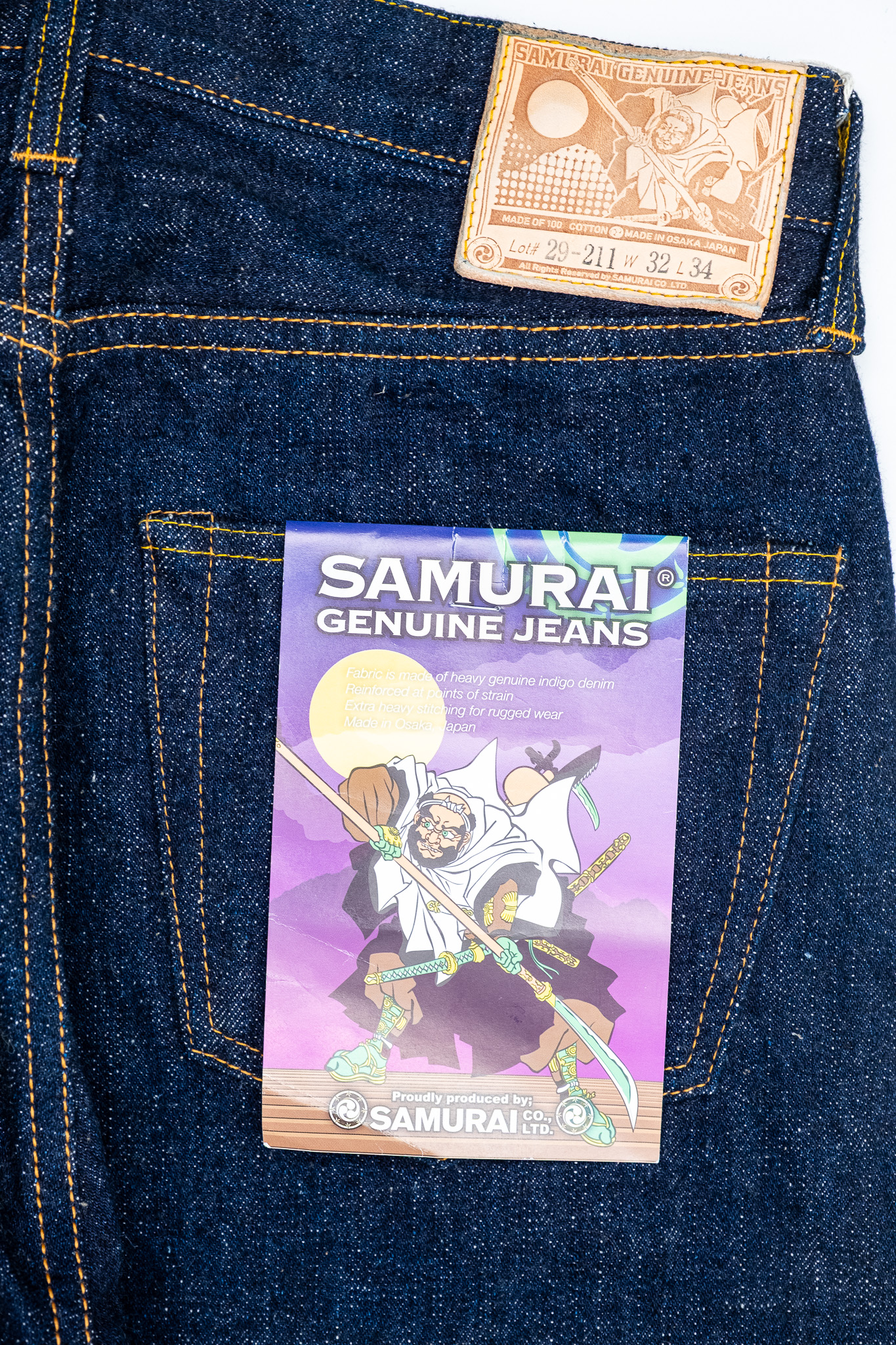 Samurai - S211VX Benkei 17oz Slubby Jeans Relax Tapered - 8