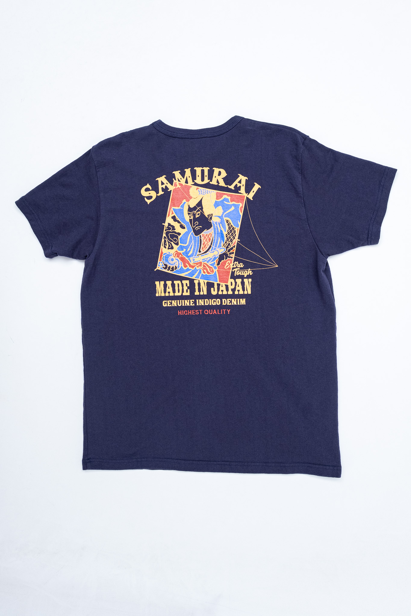 Samurai - Aged Cotton Inlay Loopwheel Tee ”Go Fly A Kite Purple” - 4