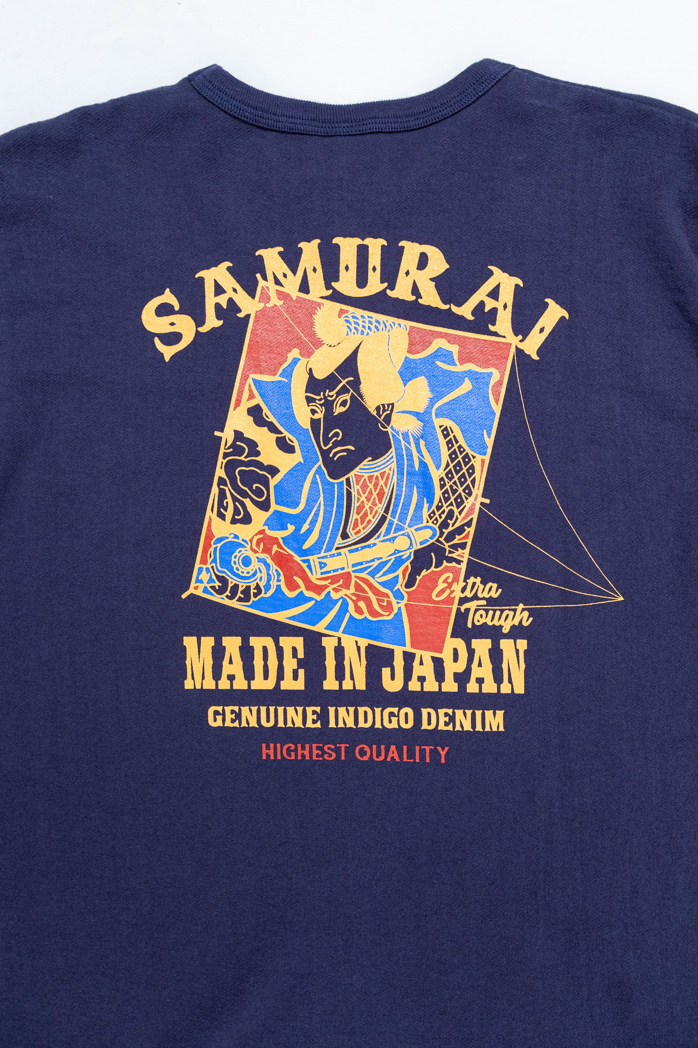 Samurai - Aged Cotton Inlay Loopwheel Tee ”Go Fly A Kite Purple” - 9