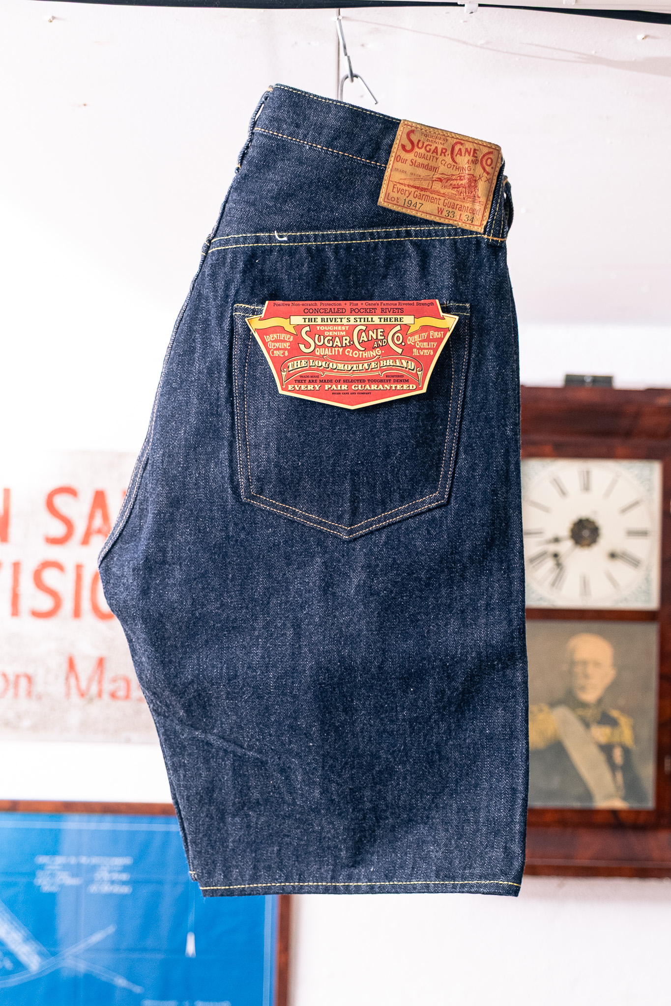 Sugar Cane - SC51947 14.25oz Denim 1947 Model Shorts