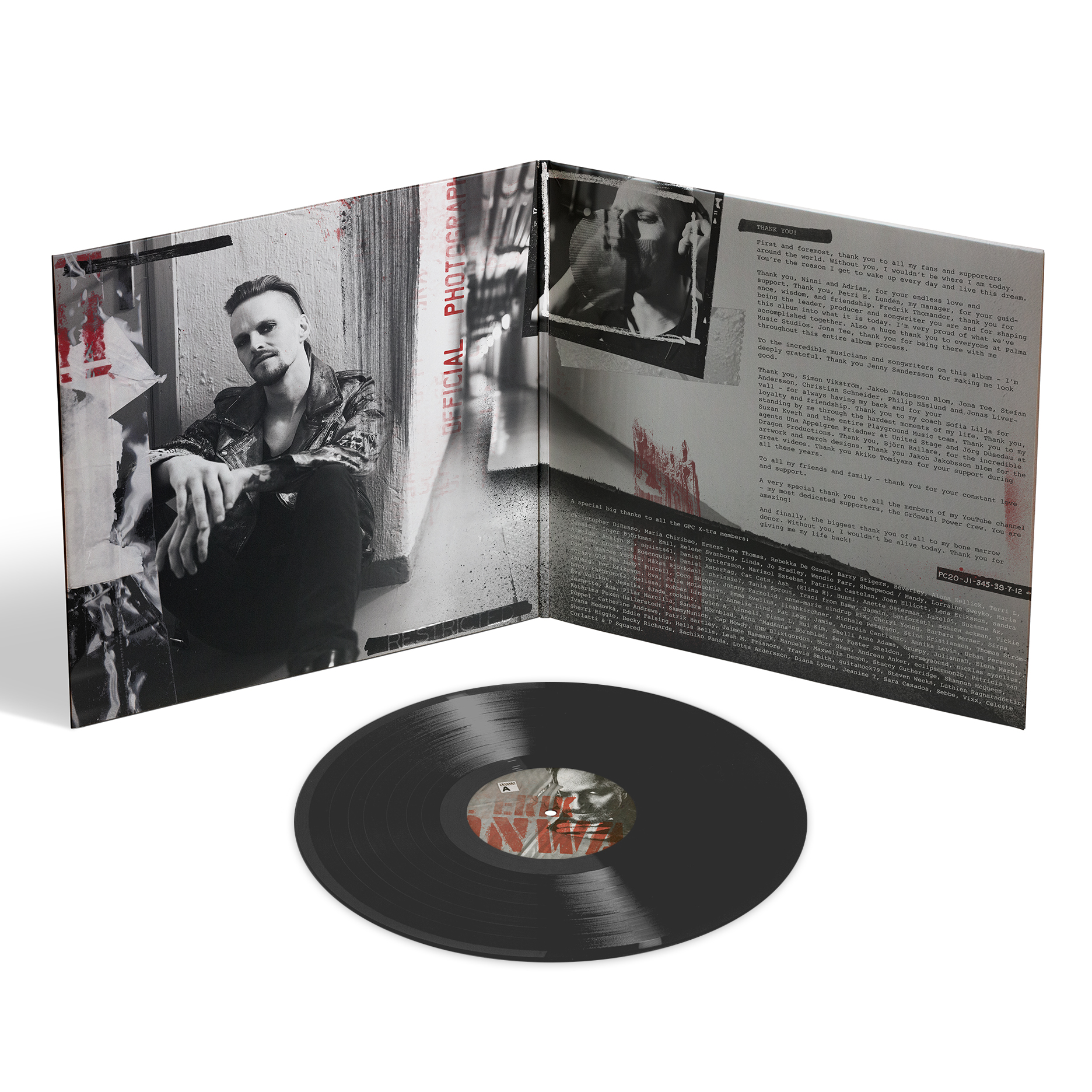 ERIK GRÖNWALL - BAD BONES (VINYL LP) SIGNED - 3