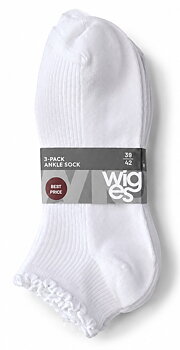 3-Pack Wiges Sneakers Frillkant & Ribb