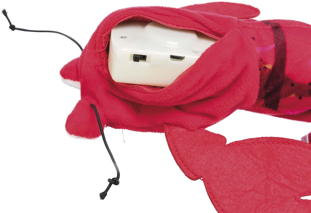 Hummer, sprattlande, tyg, catnip, 23 cm, USB-laddad - 2