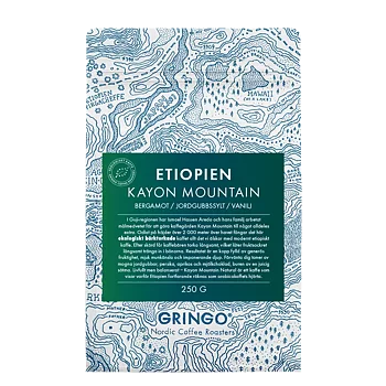 Gringo Nordic - Etiopien Kayon - Ekologiskt (SE-EKO-04) mellanrostade hela kaffebönor - 250g