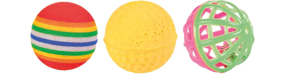 Kattlek 3 bollar, ø 3.5x4 cm