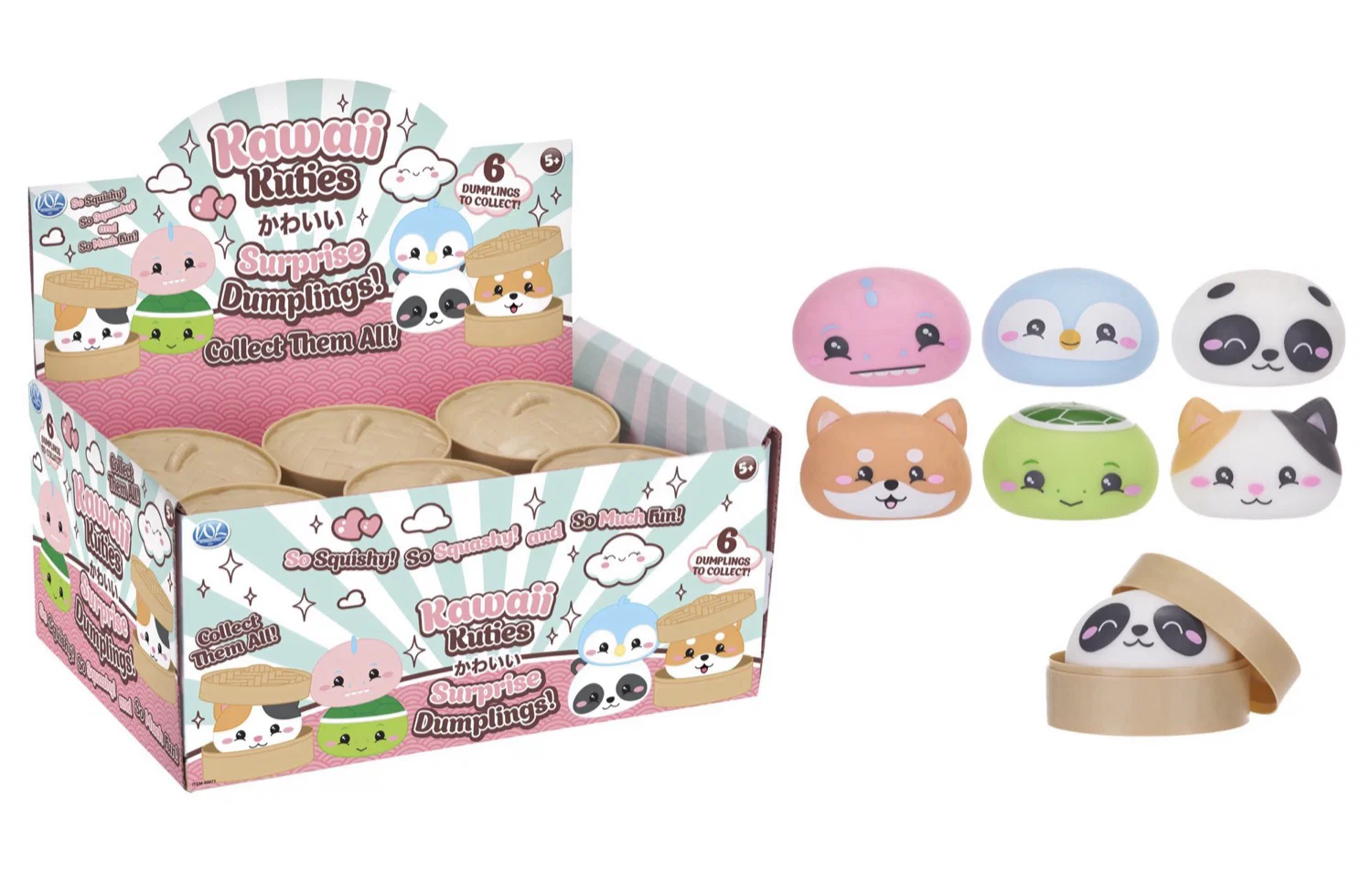 Kawaii Surprise Dumpling Djur. 1 st