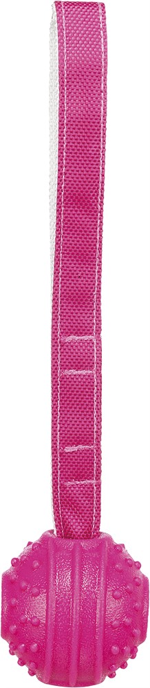 Soft & Strong boll med rem, TPR, 29 cm, rosa