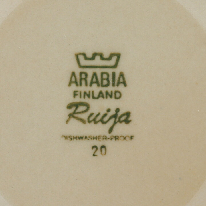 Raija Uosikkinen (Ruija 1975) Peach-Colored Teacup Saucer 16 cm  [Sample Images]  [Free Shipping]