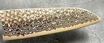 Ginsan Tsuchime Damaskus - Santoku
