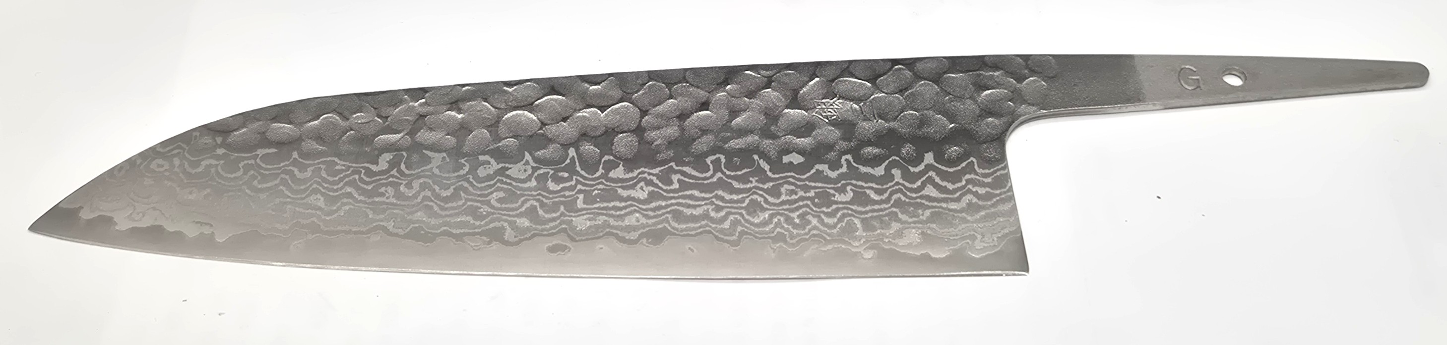 Ginsan Tsuchime Damaskus - Santoku 165 - 2
