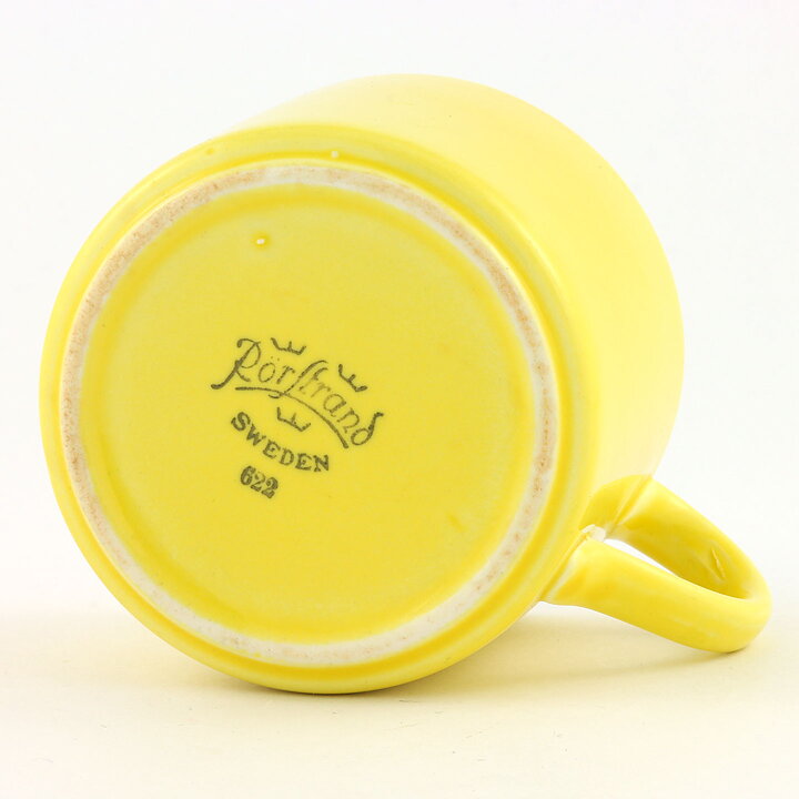 Hertha Bengtsson (Florita 1960s) Coffee Cup with Lemon Yellow Glaze 10 cm  [Sample Images] 
