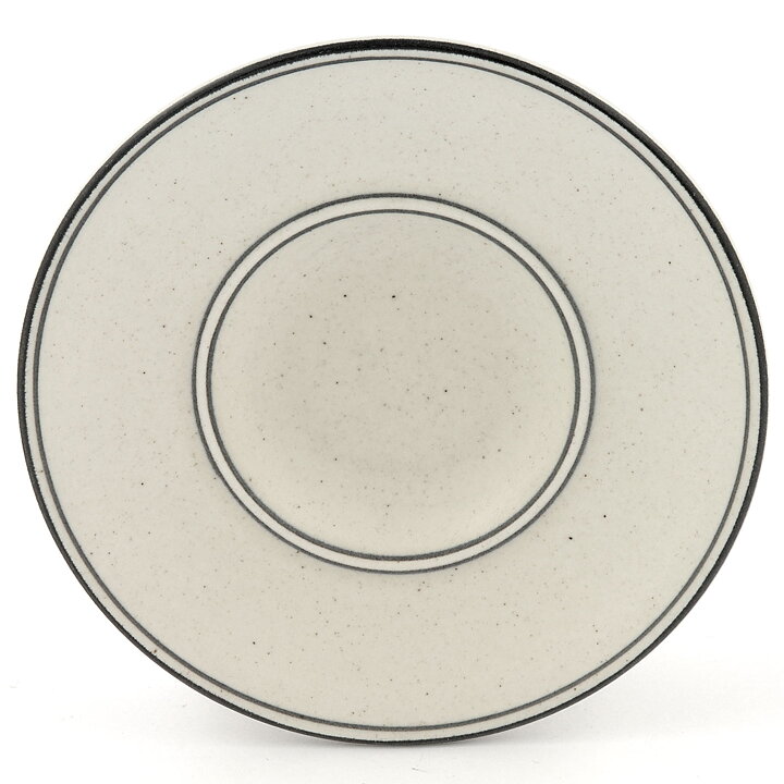 Stig Lindberg (Birka 1973) Rounded Coffee Cup Saucer with Linear Decor 13 cm  [Sample Images]  [Free Shipping]