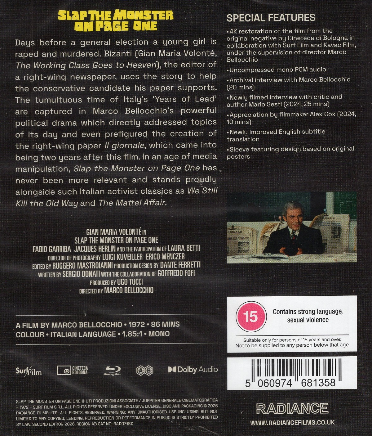 Slap The Monster On Page One (ej svensk text) (Blu-Ray) - 2