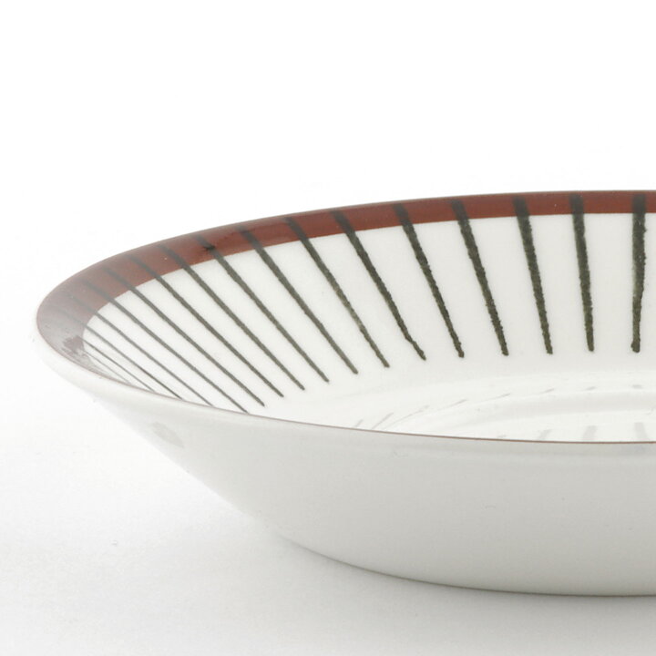 スティグ・リンドベリ  Spisa Ribbシリーズ  茶色いラインのコーヒーカップソーサー  13cm  1955年  [サンプル画像]  [送料無料]