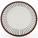Stig Lindberg (Spisa Ribb 1955) Coffee Cup Saucer with Brown Graphic Decor 13 cm  [Sample Images]  [Free Shipping]