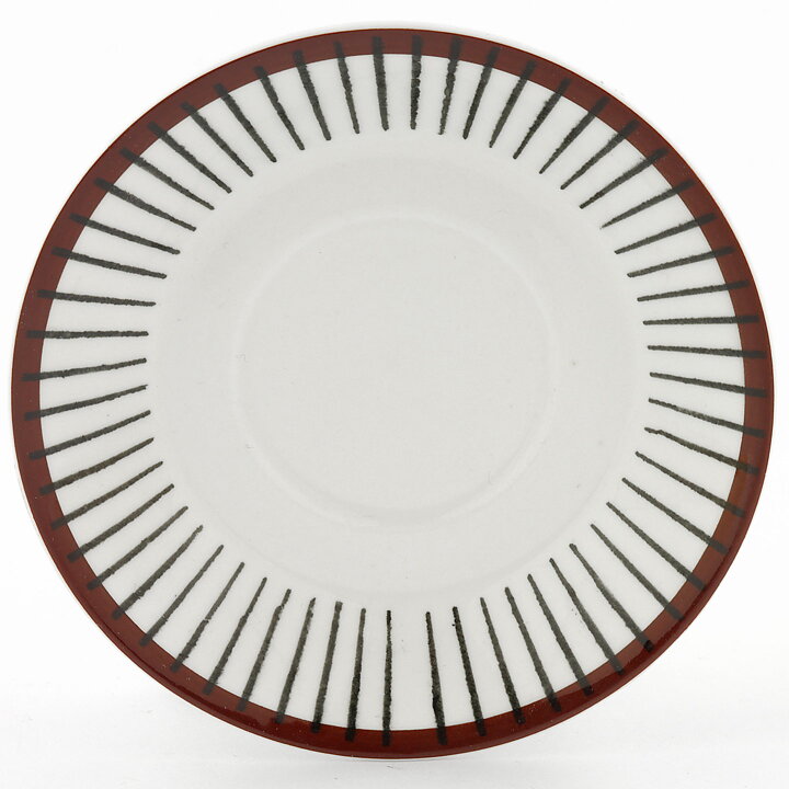 Stig Lindberg (Spisa Ribb 1955) Coffee Cup Saucer with Brown Graphic Decor 13 cm  [Sample Images]  [Free Shipping]
