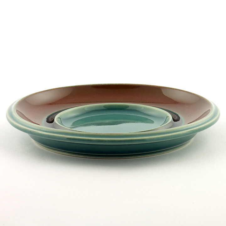  Ulla Procopé (Meri 1967) Sea-Colored Rustic Teacup Saucer 15 cm  [Sample Images]  [Free Shipping]