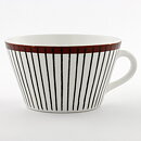 スティグ・リンドベリ  Spisa Ribbシリーズ  茶色いラインのティーカップ  1955年  12cm  (ソーサーなし)