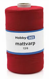Mattlanka 12/6  500 g / rulla Punainen