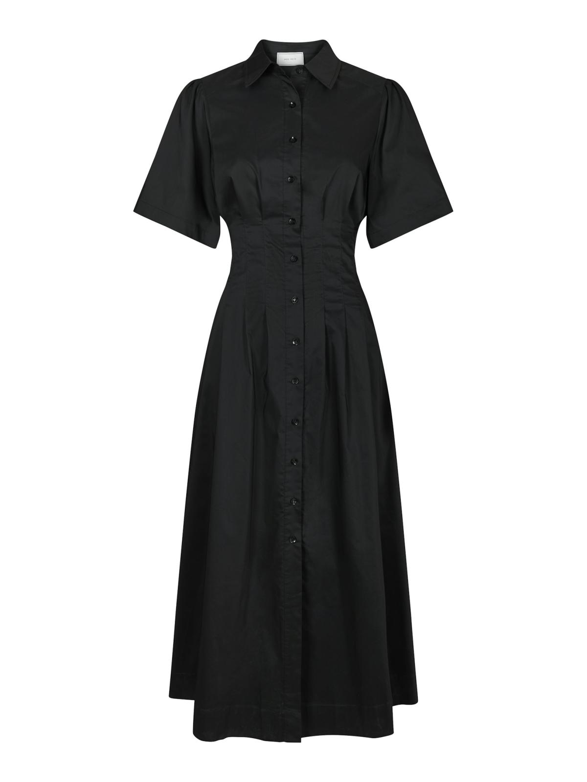 Neo Noir Baia Poplin Dress,  Black