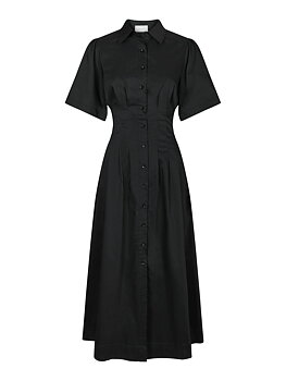 Neo Noir Baia Poplin Dress,  Black