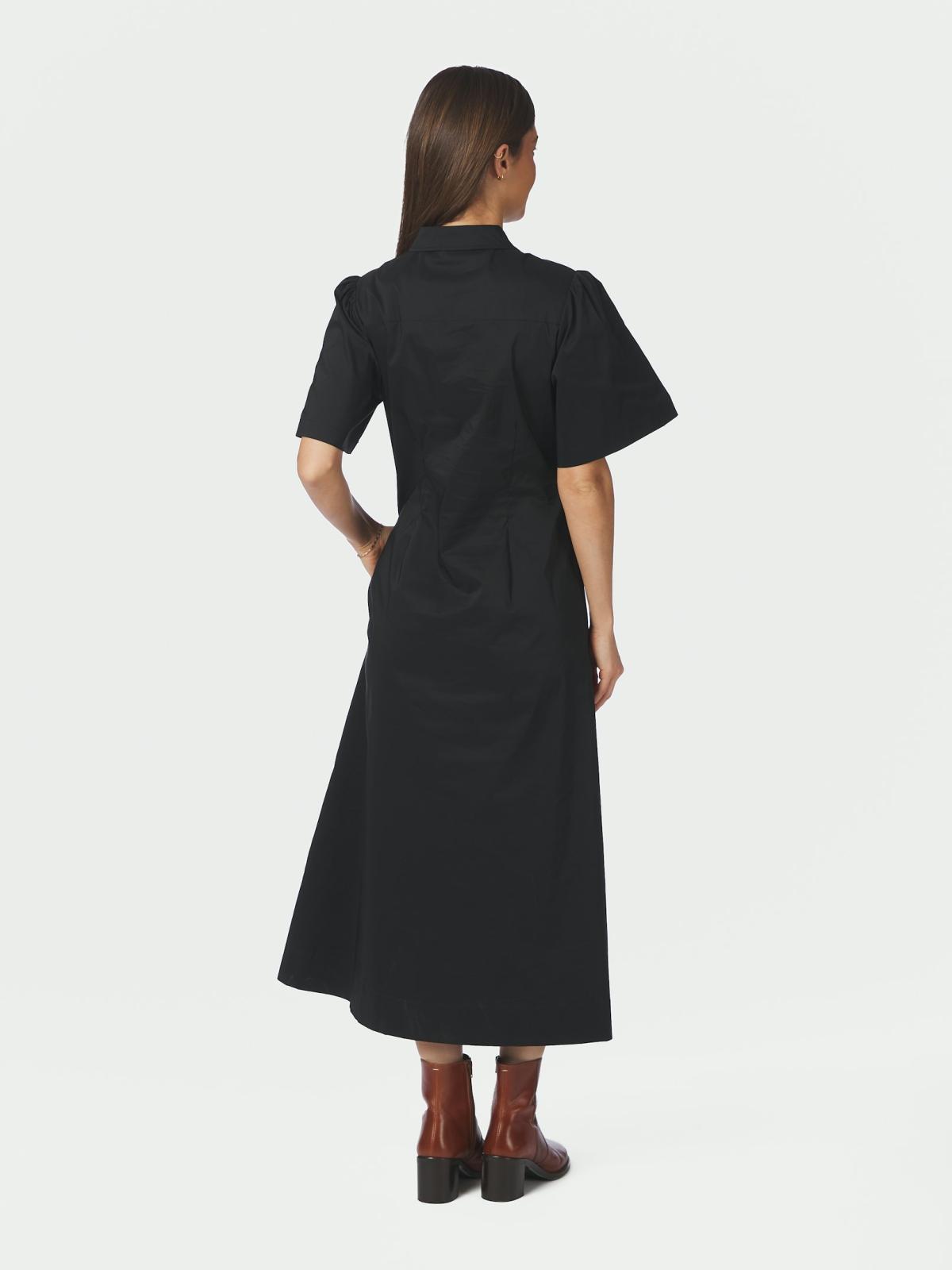 Neo Noir Baia Poplin Dress,  Black - 4