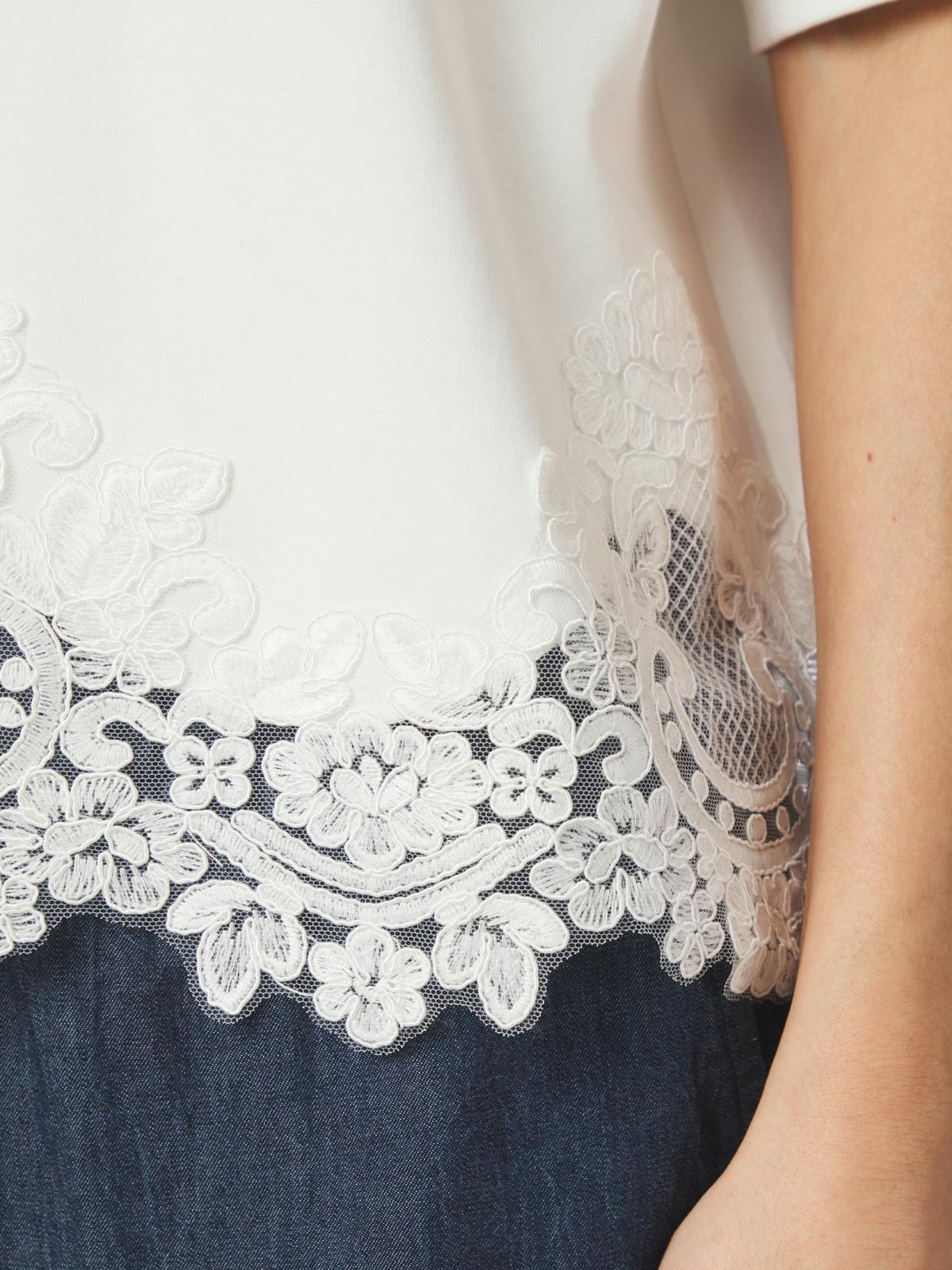 Neo Noir Iria Lace Tee, White - 6