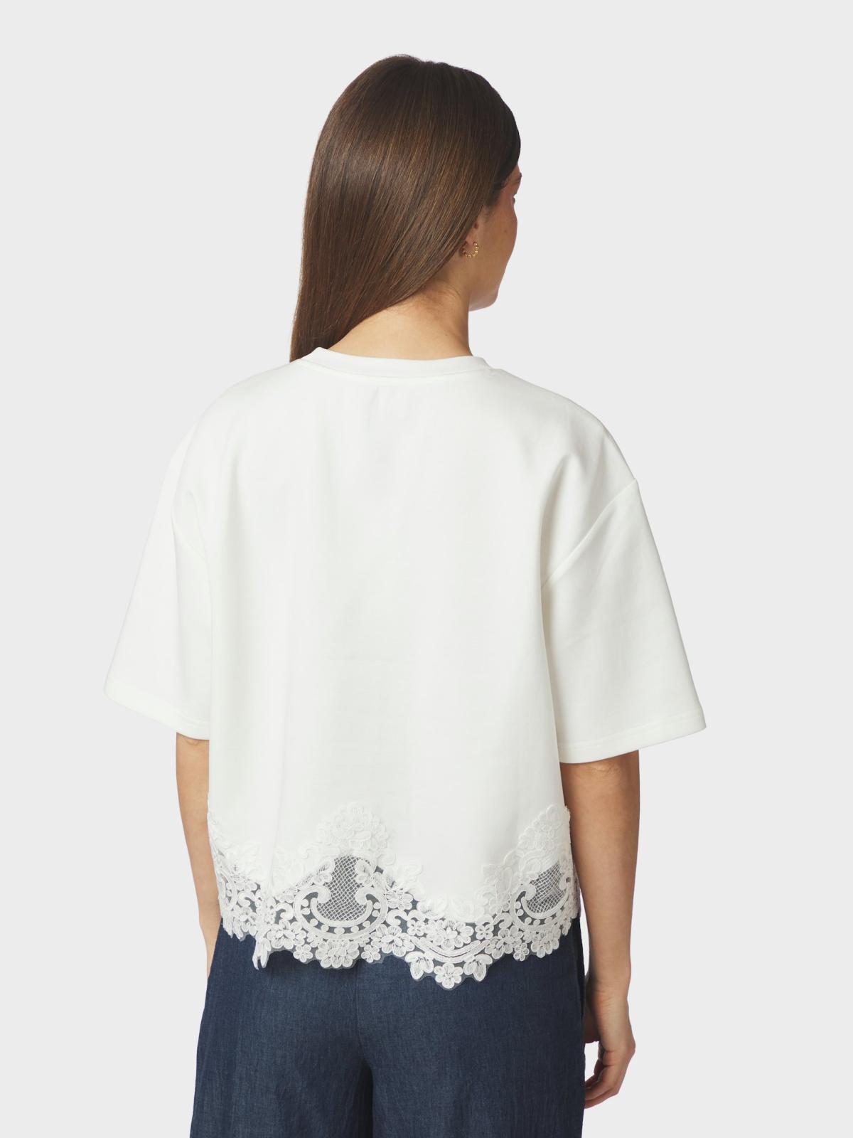 Neo Noir Iria Lace Tee, White - 4