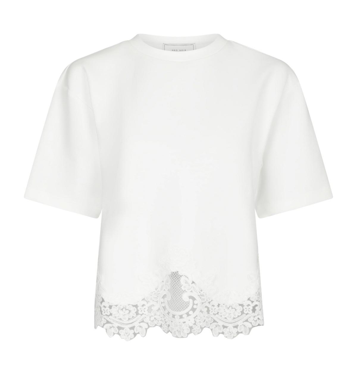 Neo Noir Iria Lace Tee, White