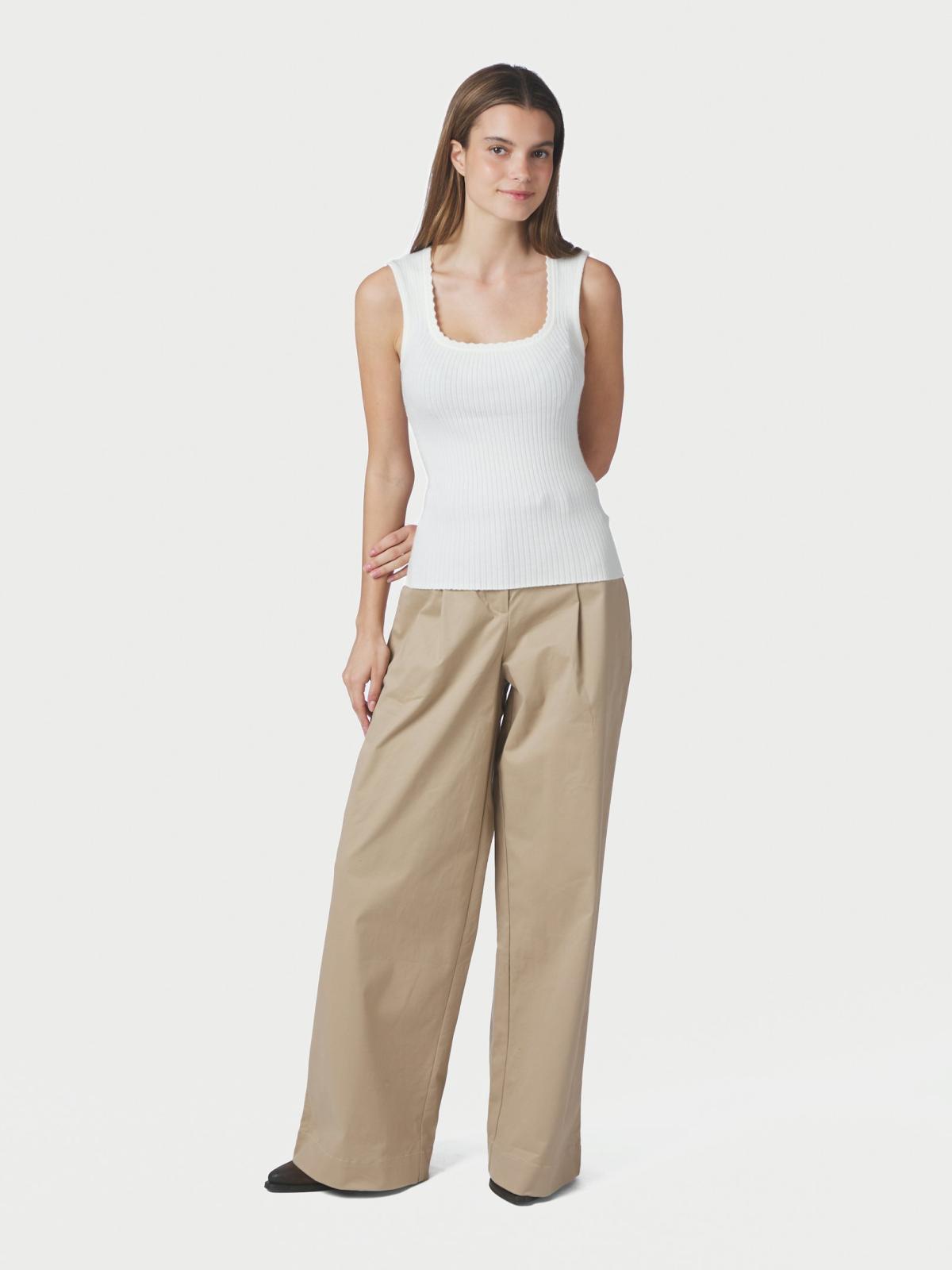 Neo Noir Fraline Knit Top, Off White - 5