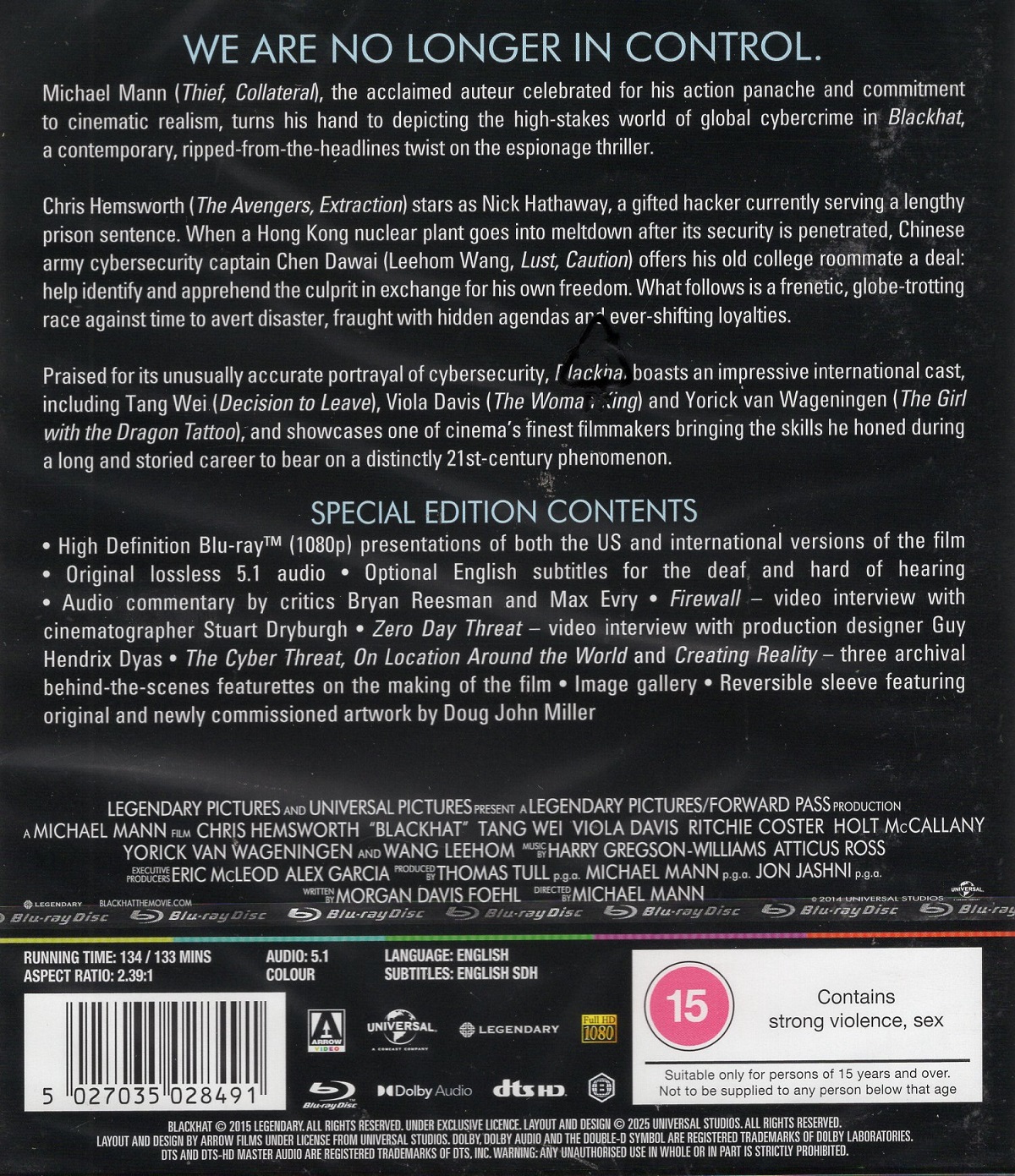 Blackhat (ej svensk text) (Blu-ray) - 2