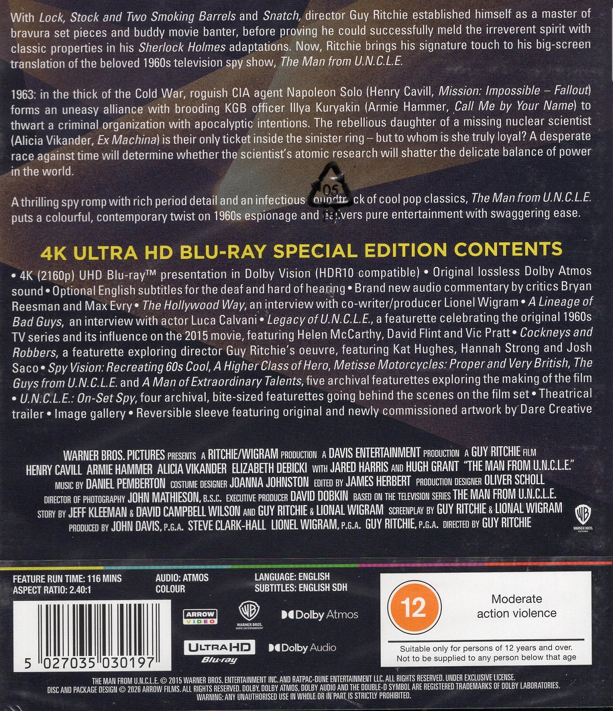 The Man From U.N.C.L.E. (ej svensk text) (4K Ultra HD) - 2