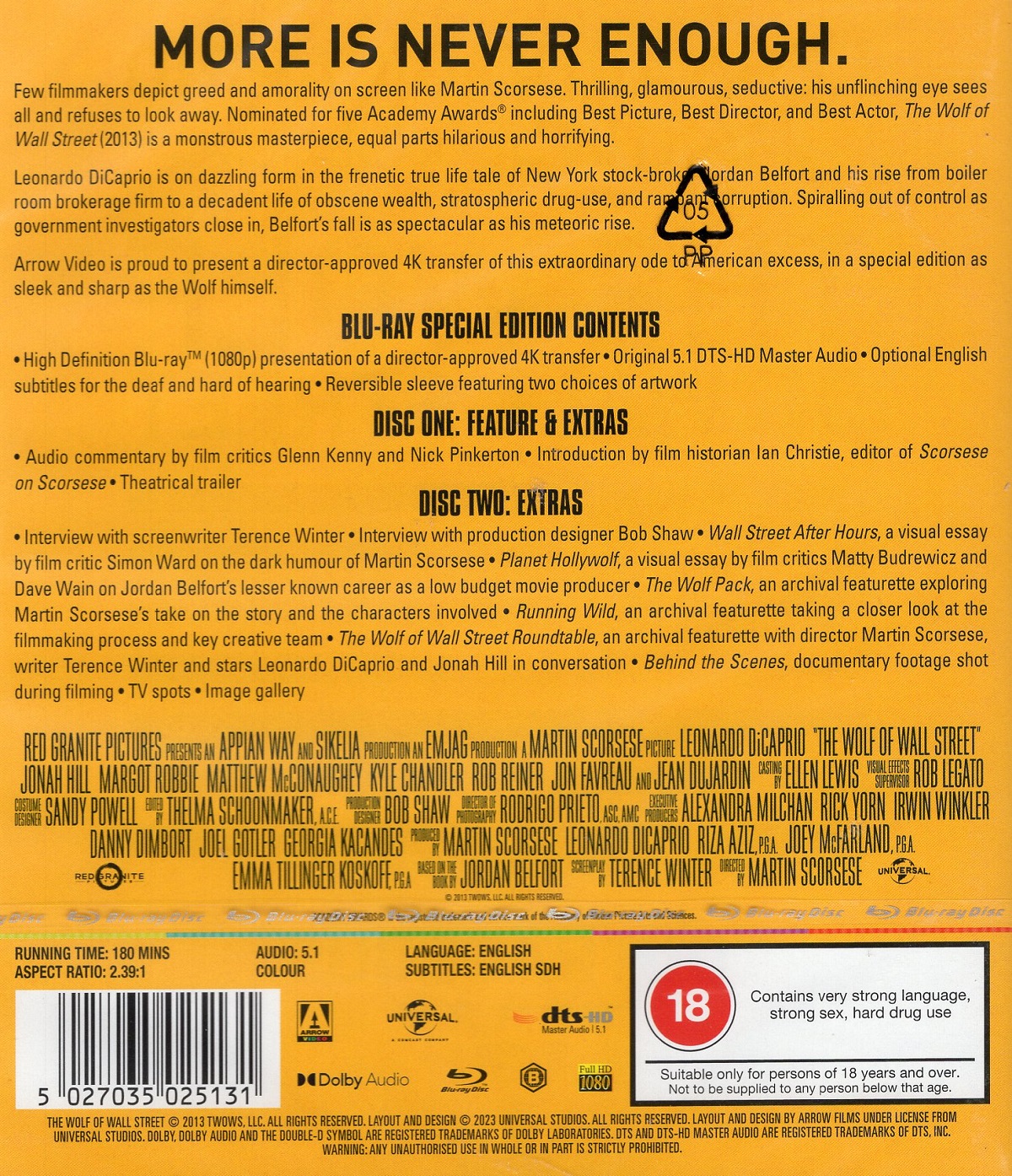 The Wolf of Wall Street (ej svensk text) (Blu-ray) - 2