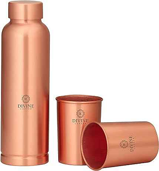 2a Sortering: Divine Copper Gift set-Oreo Plain Bottle with 2 Glass